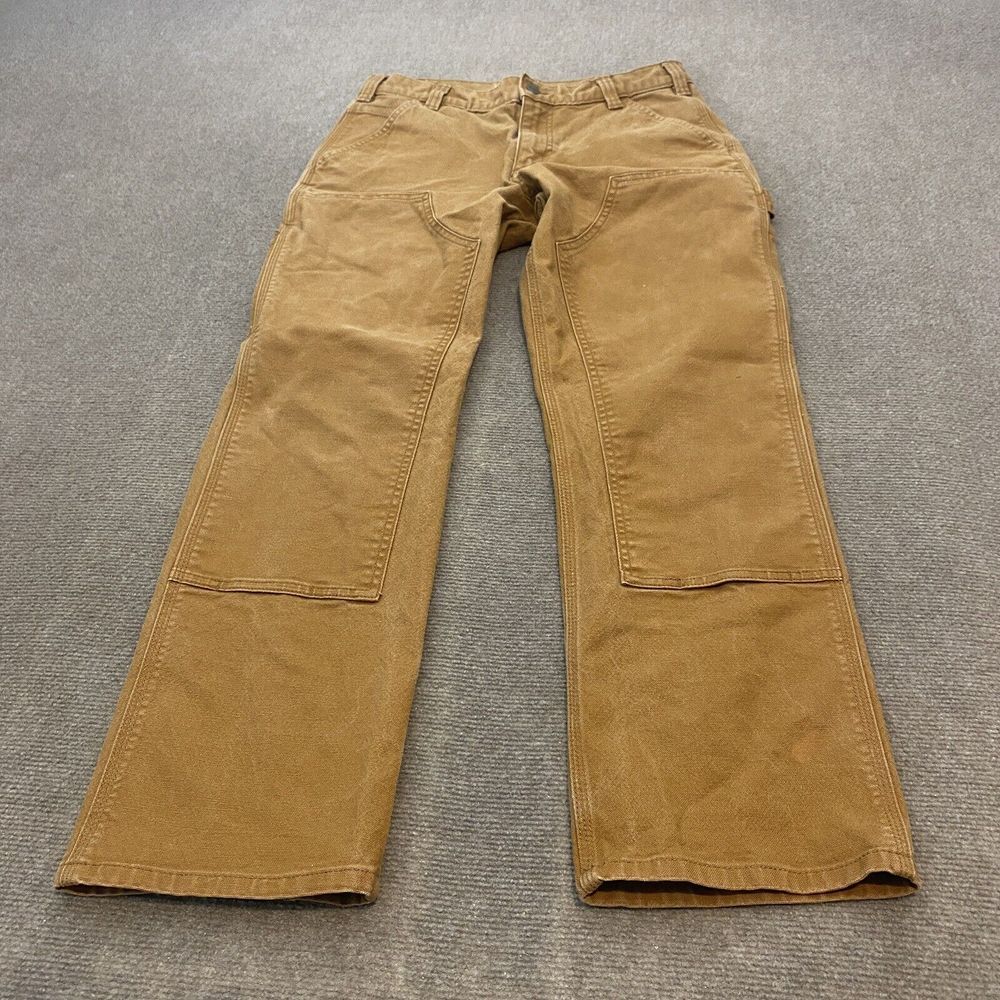 Carhartt Pants Mens 31x30 Double Knee Faded Brown 103334 Distressed Streetwear